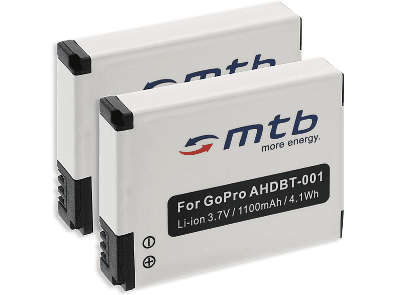 MTB MORE ENERGY 2x BAT-337 Akku, 1100 mAh Li-Ion, ABPAK-001