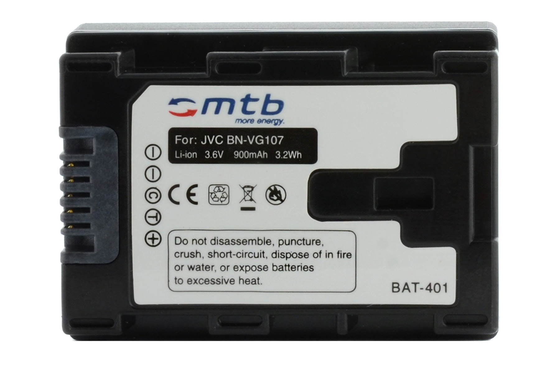 MTB MORE ENERGY BAT-401 BN-VG107 900 mAh Li-Ion, Akku