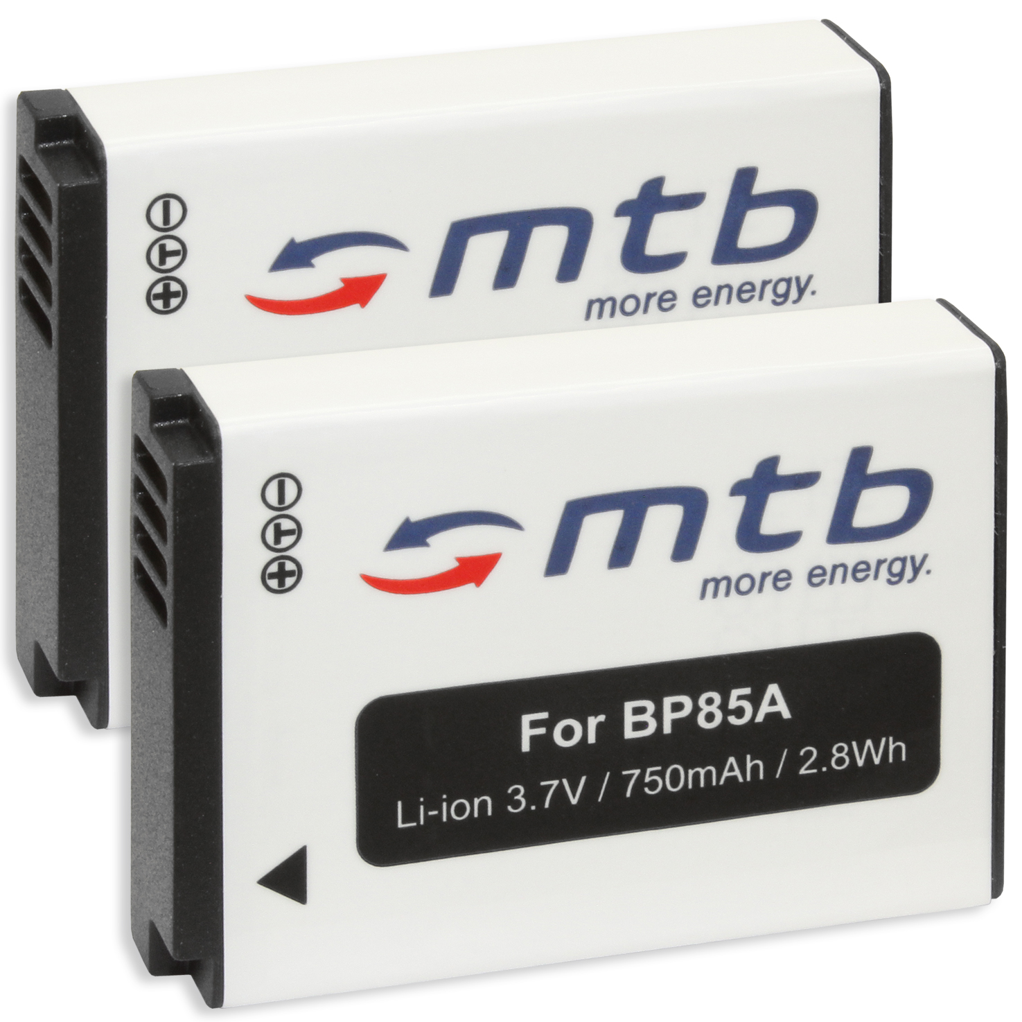 MTB 2x BP85A 750 BAT-251 ENERGY Akku, MORE mAh Li-Ion,