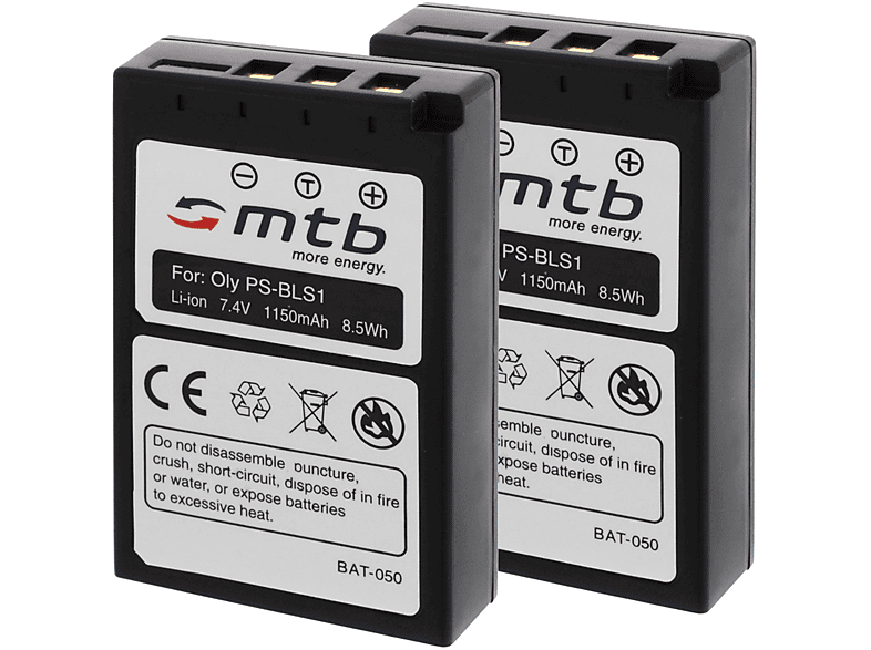 MTB MORE ENERGY 2x BAT-050 BLS-1 Akku, Li-Ion, 1150 mAh