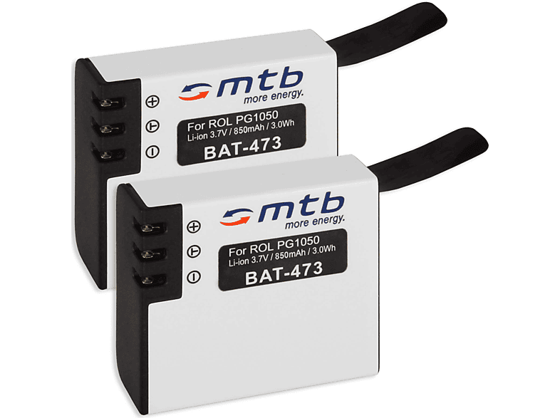 MTB MORE ENERGY 2x BAT-473 mAh 850 Akku, AC430 Li-Ion