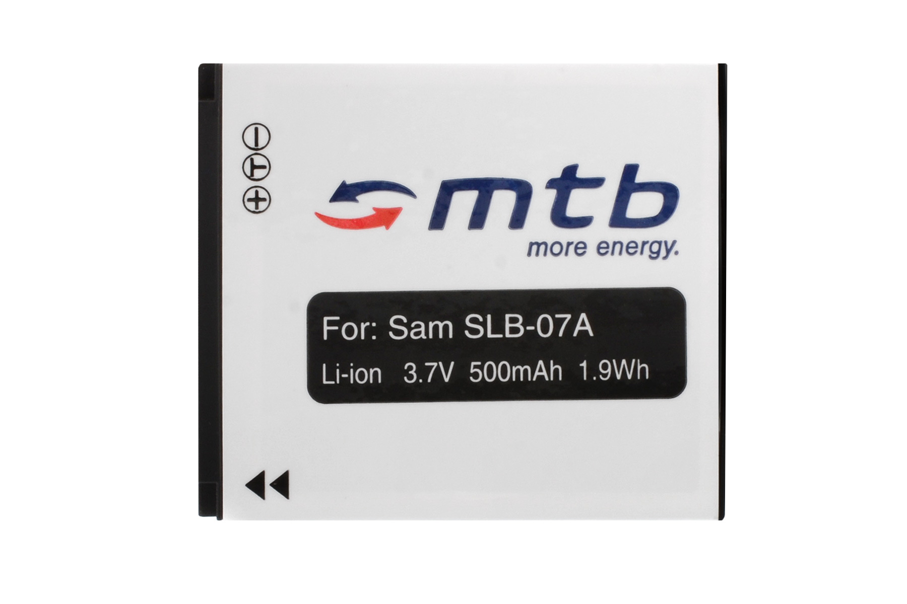 500 2x mAh MTB Li-Ion, SLB-07A BAT-279 ENERGY Akku, MORE