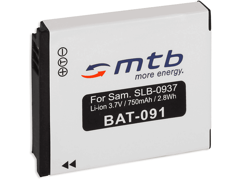 SLB-0937 Akku, MTB ENERGY mAh BAT-091 750 MORE Li-Ion,