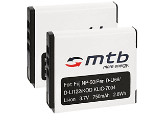 MTB MORE ENERGY 2x BAT-111 NP-50 Akku, Li-Ion, 750 mAh