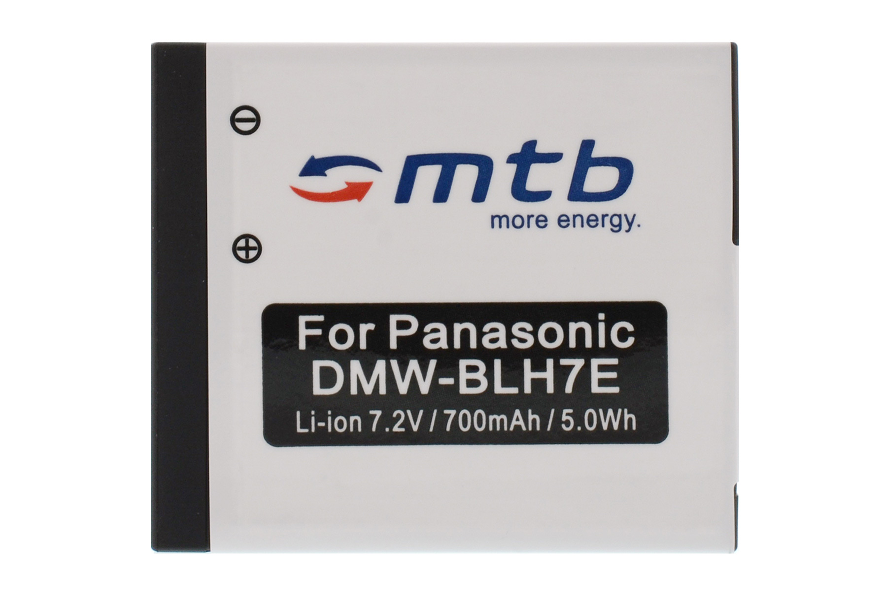 DMW-BLH7 ENERGY Li-Ion, 2x Akku, mAh MORE MTB BAT-409 700