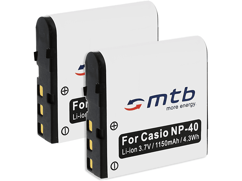 MTB NP-40 Li-Ion, MORE mAh 2x ENERGY Akku, 1150 BAT-020