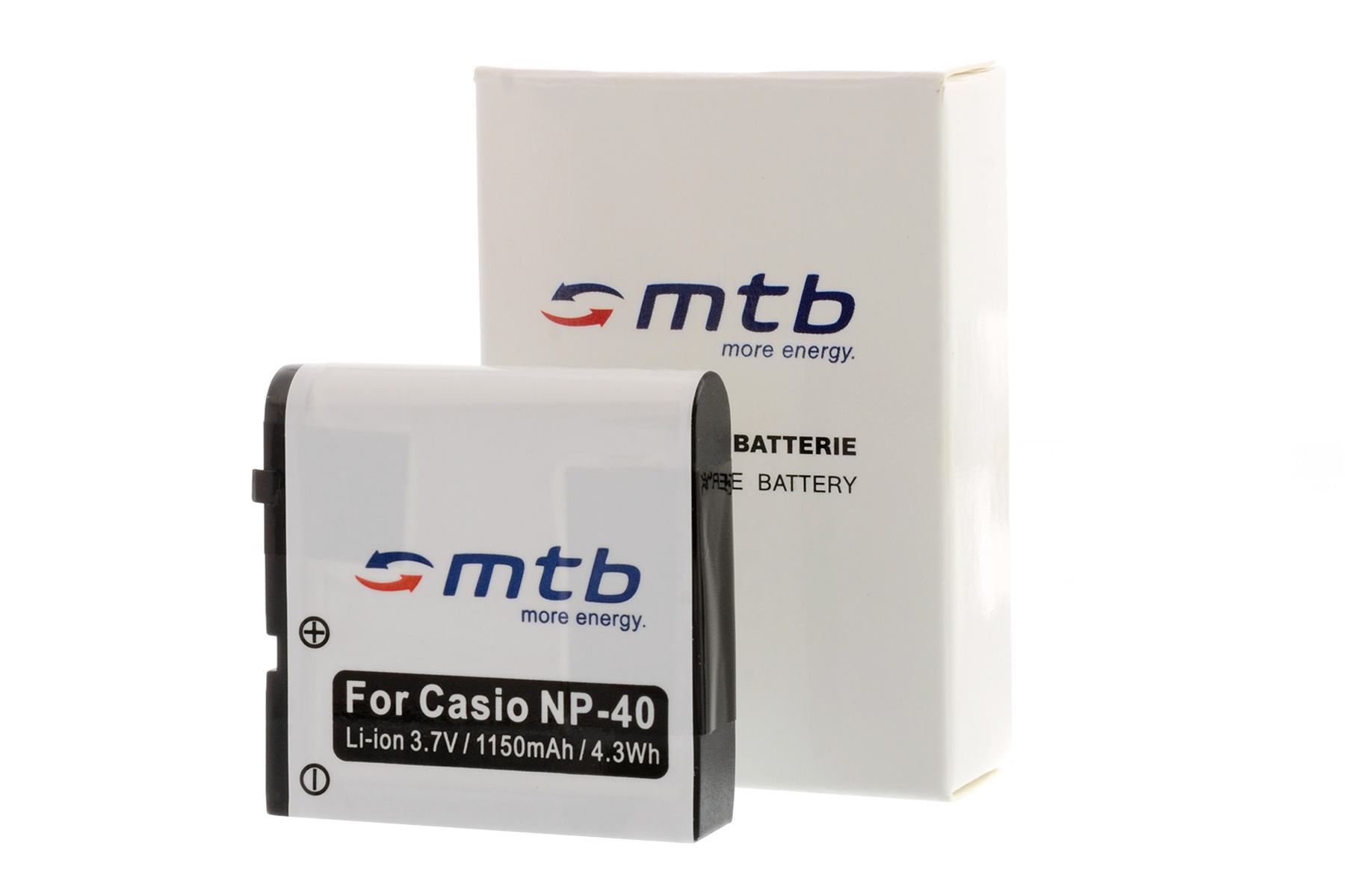MTB NP-40 Li-Ion, MORE mAh 2x ENERGY Akku, 1150 BAT-020