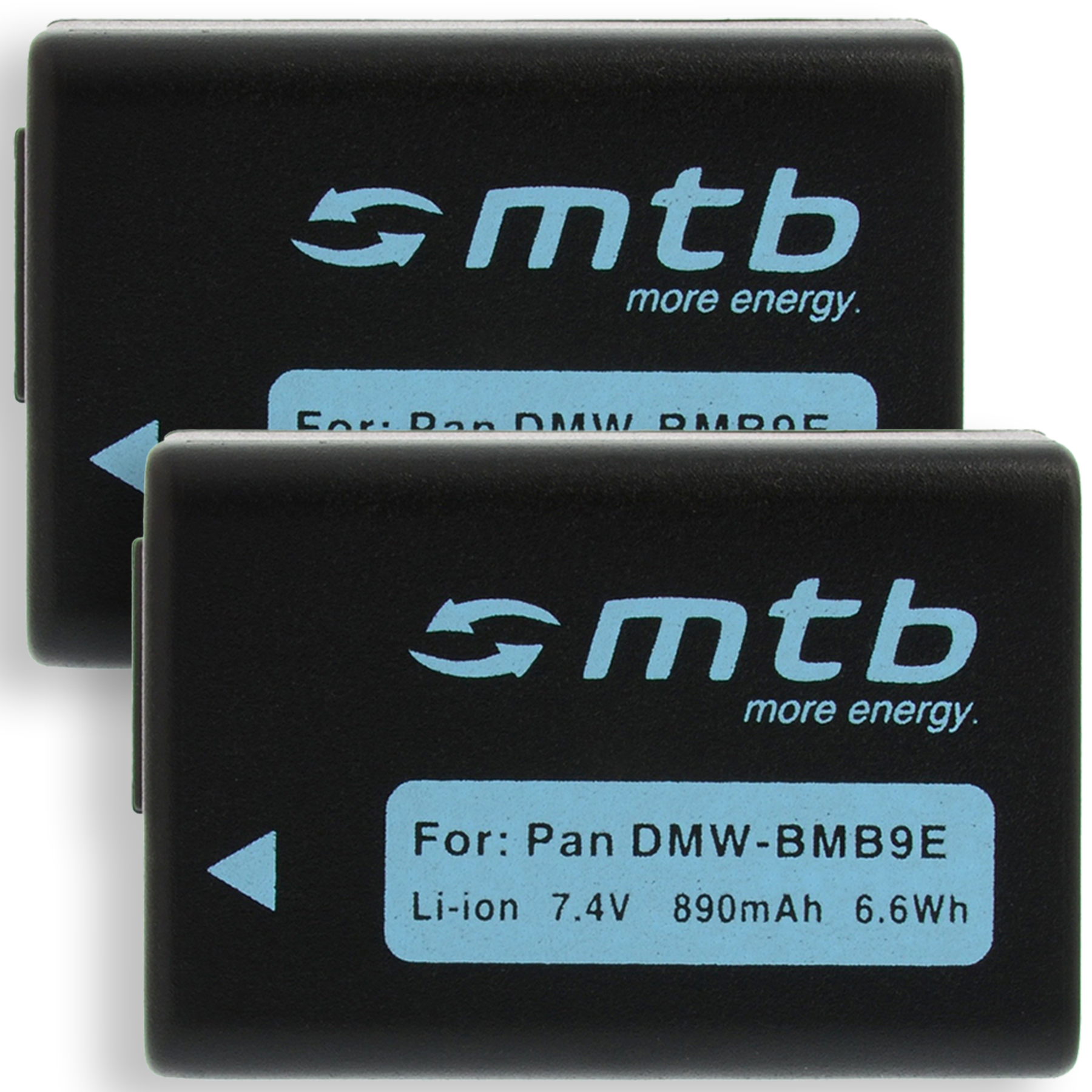 Akku, Li-Ion, MTB 890 2x DMW-BMB9 mAh MORE ENERGY BAT-247