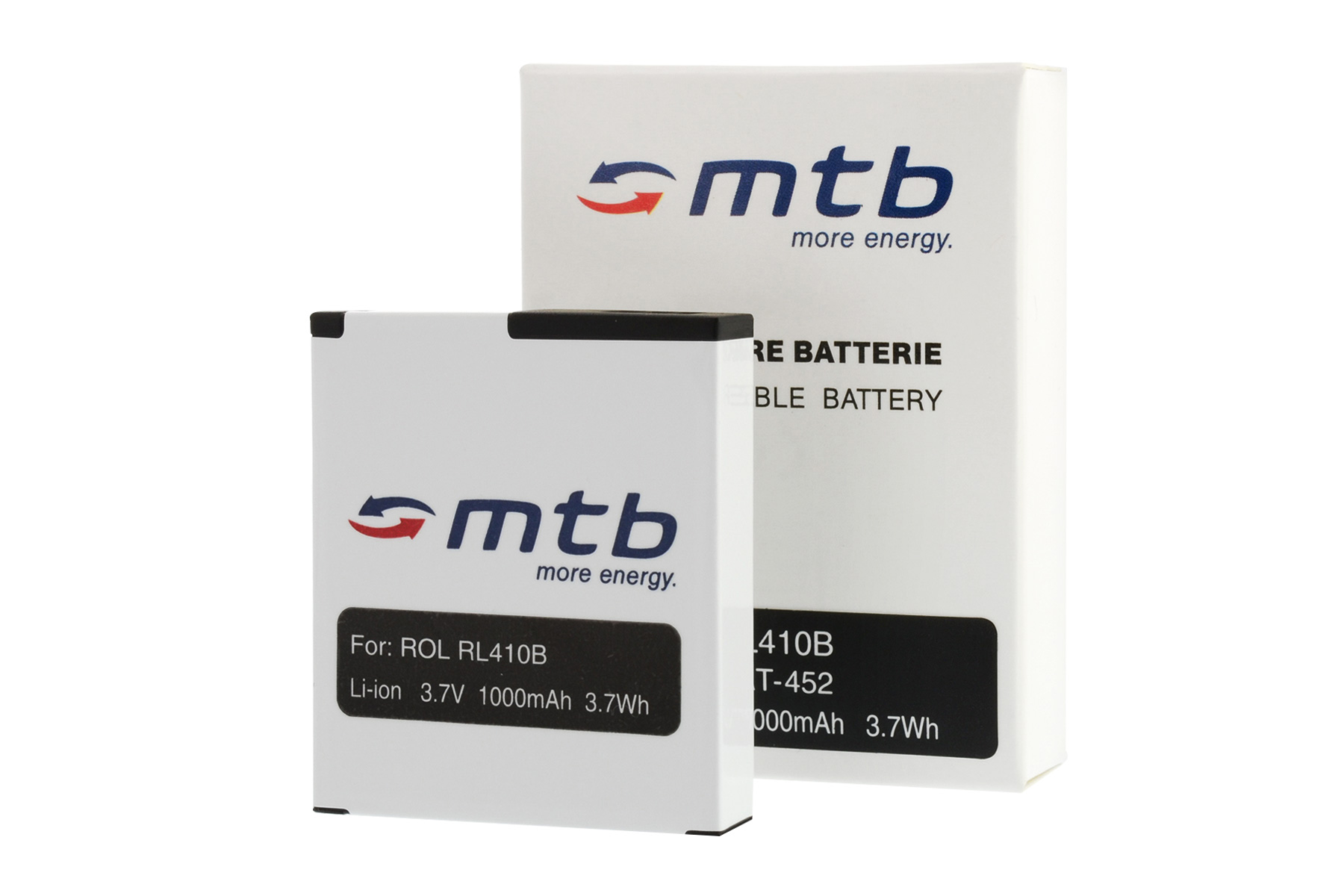 MTB MORE ENERGY 2x BAT-452 RL410B mAh Akku, 1000 Li-Ion