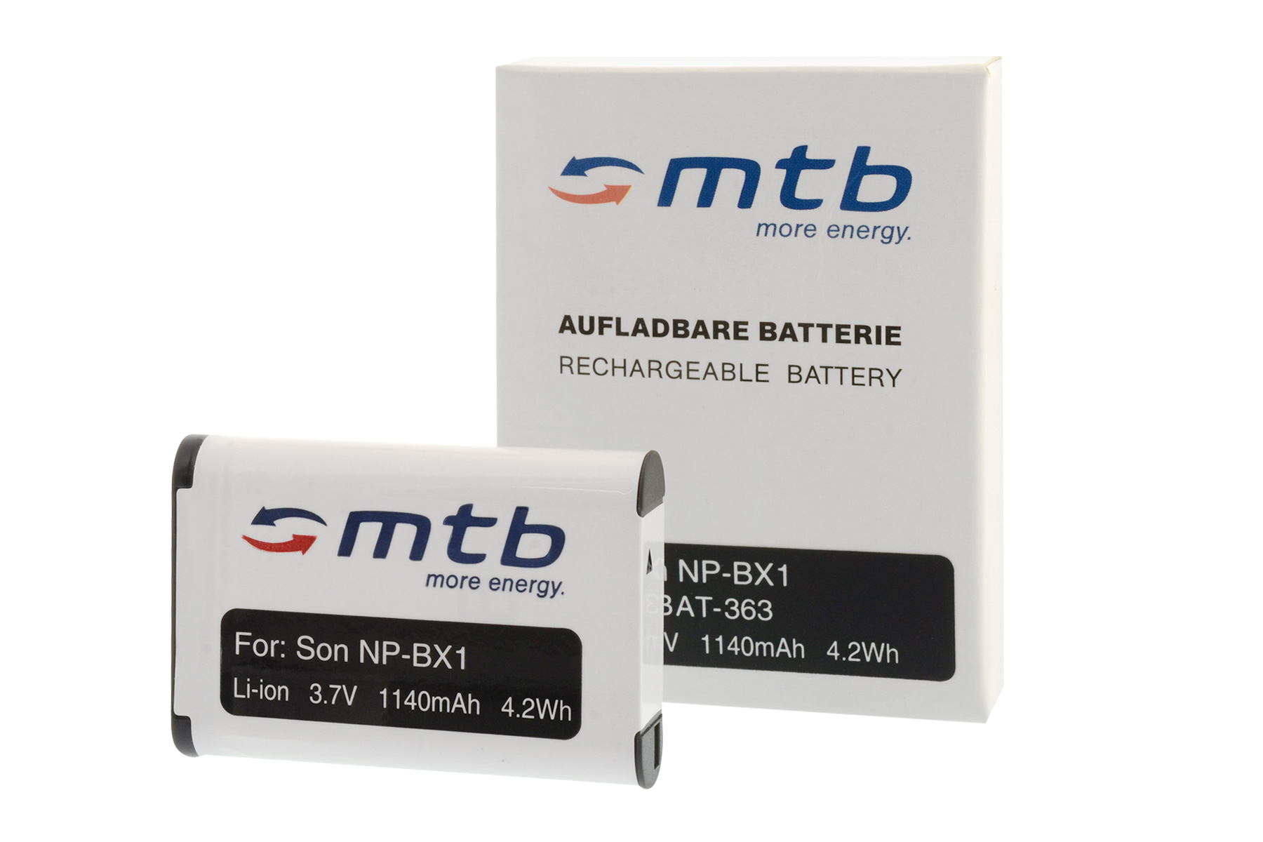 MTB MORE ENERGY BAT-363 Akku, mAh 1140 NP-BX1 Li-Ion