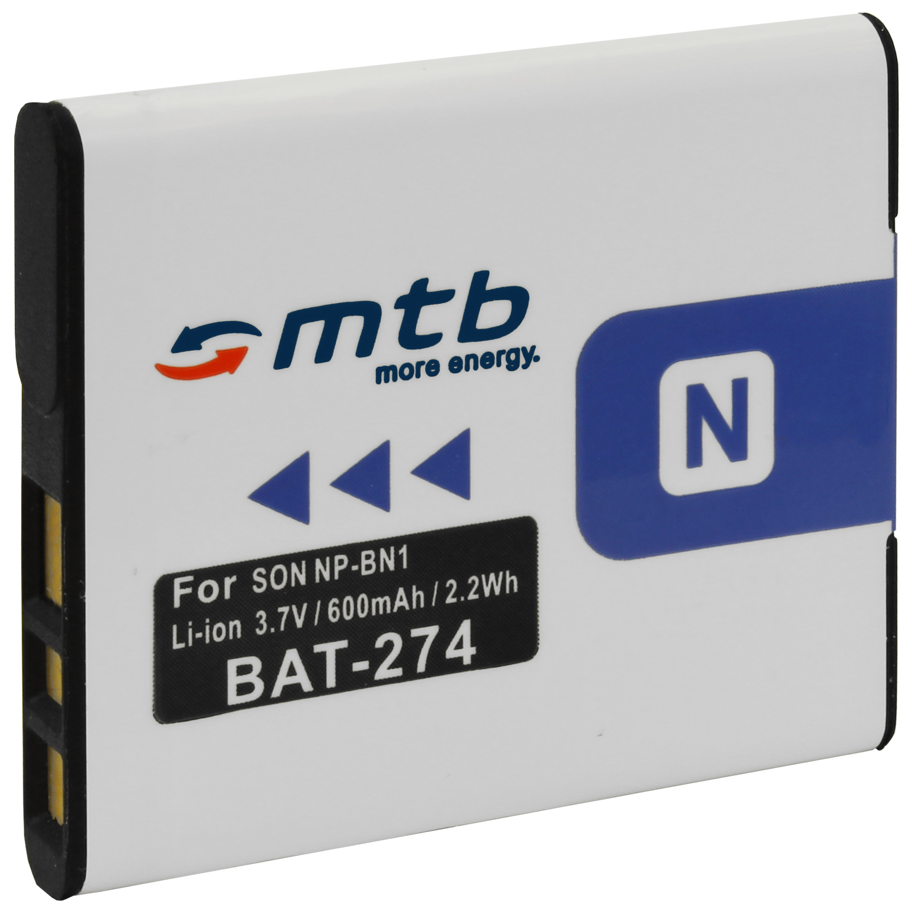 MTB MORE ENERGY BAT-274 mAh Akku, Li-Ion, NP-BN1 600