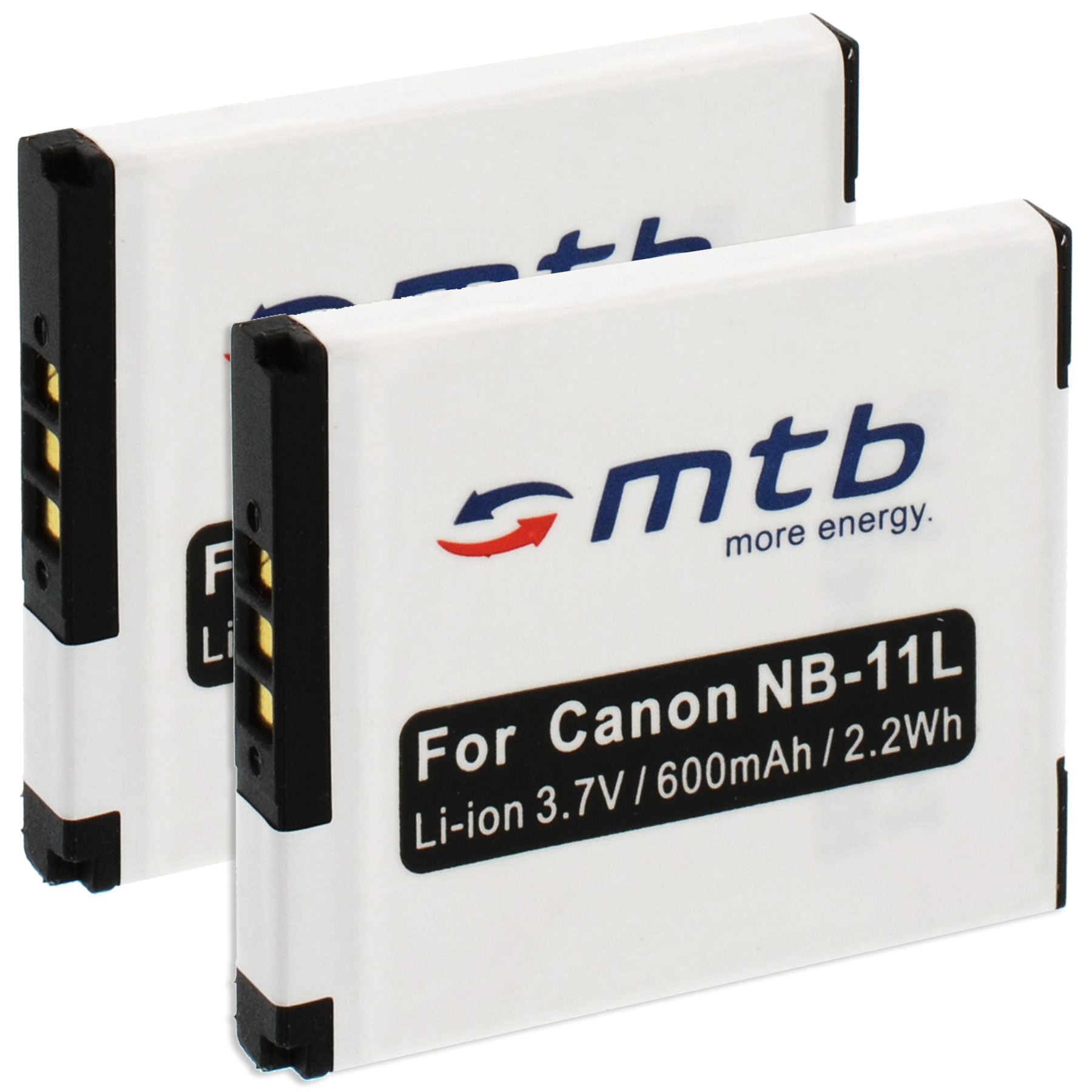 MTB MORE ENERGY 2x BAT-351 NB-11L 600 mAh Akku, Li-Ion