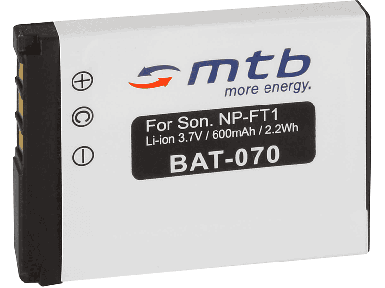 MTB MORE ENERGY BAT-070 NP-FT1 600 mAh Li-Ion, Akku