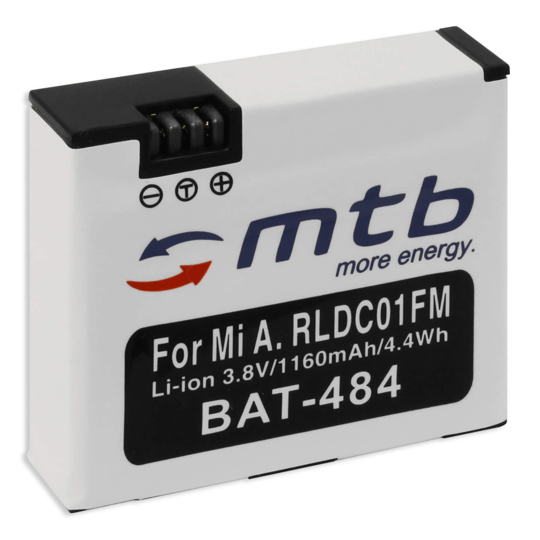mAh RLDC01FM MTB ENERGY 1160 BAT-484 MORE Li-Ion, Akku,