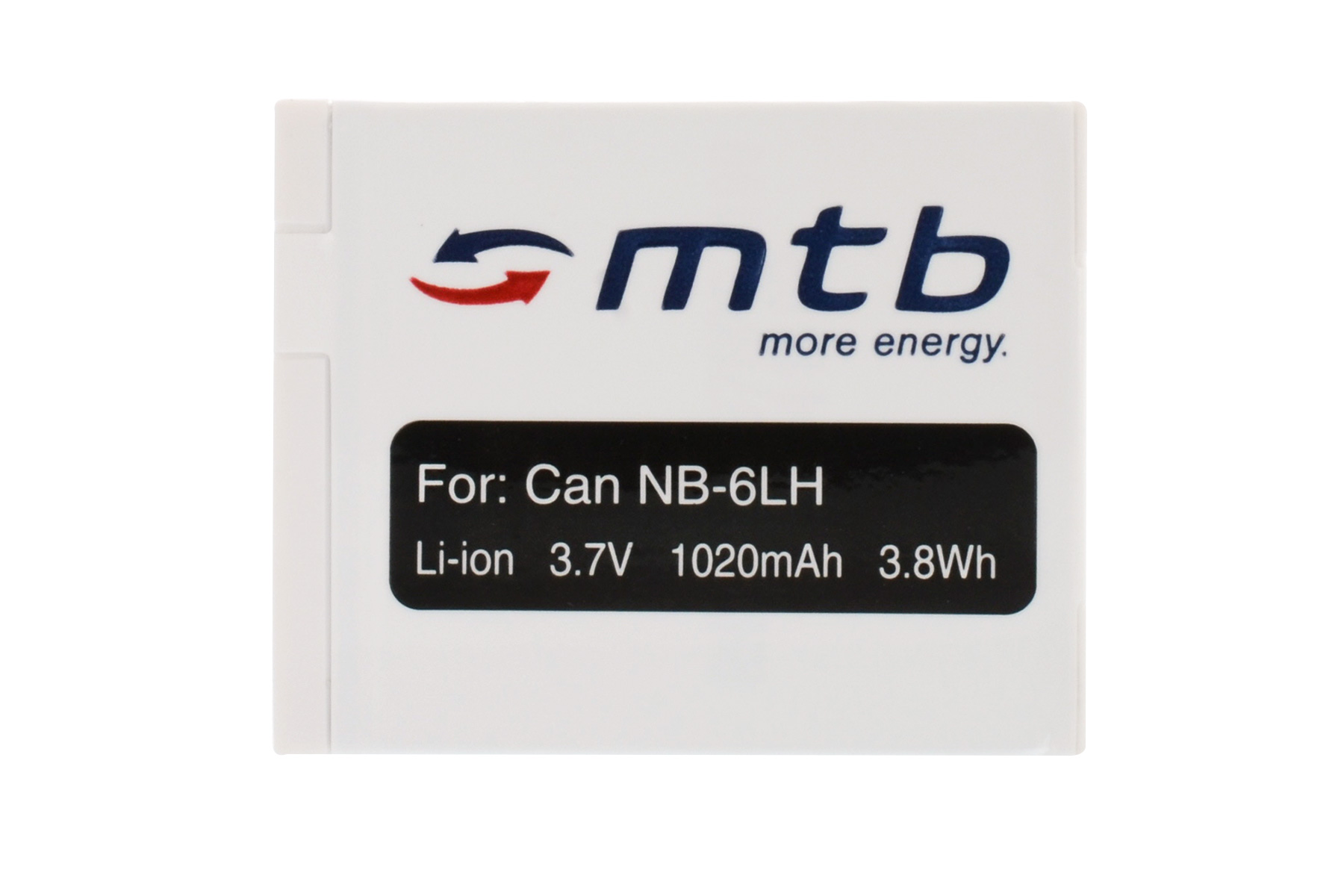 Li-Ion, 1020 ENERGY BAT-083 MORE mAh MTB NB-6L 2x Akku,