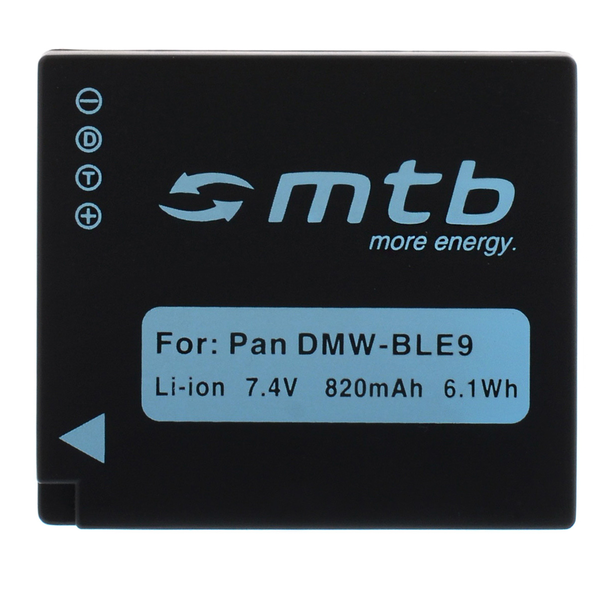 mAh MTB ENERGY DMW-BLE9 MORE 820 Li-Ion, BAT-336 Akku,
