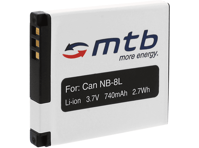 MTB MORE ENERGY BAT-244 NB-8L Akku, mAh Li-Ion, 740