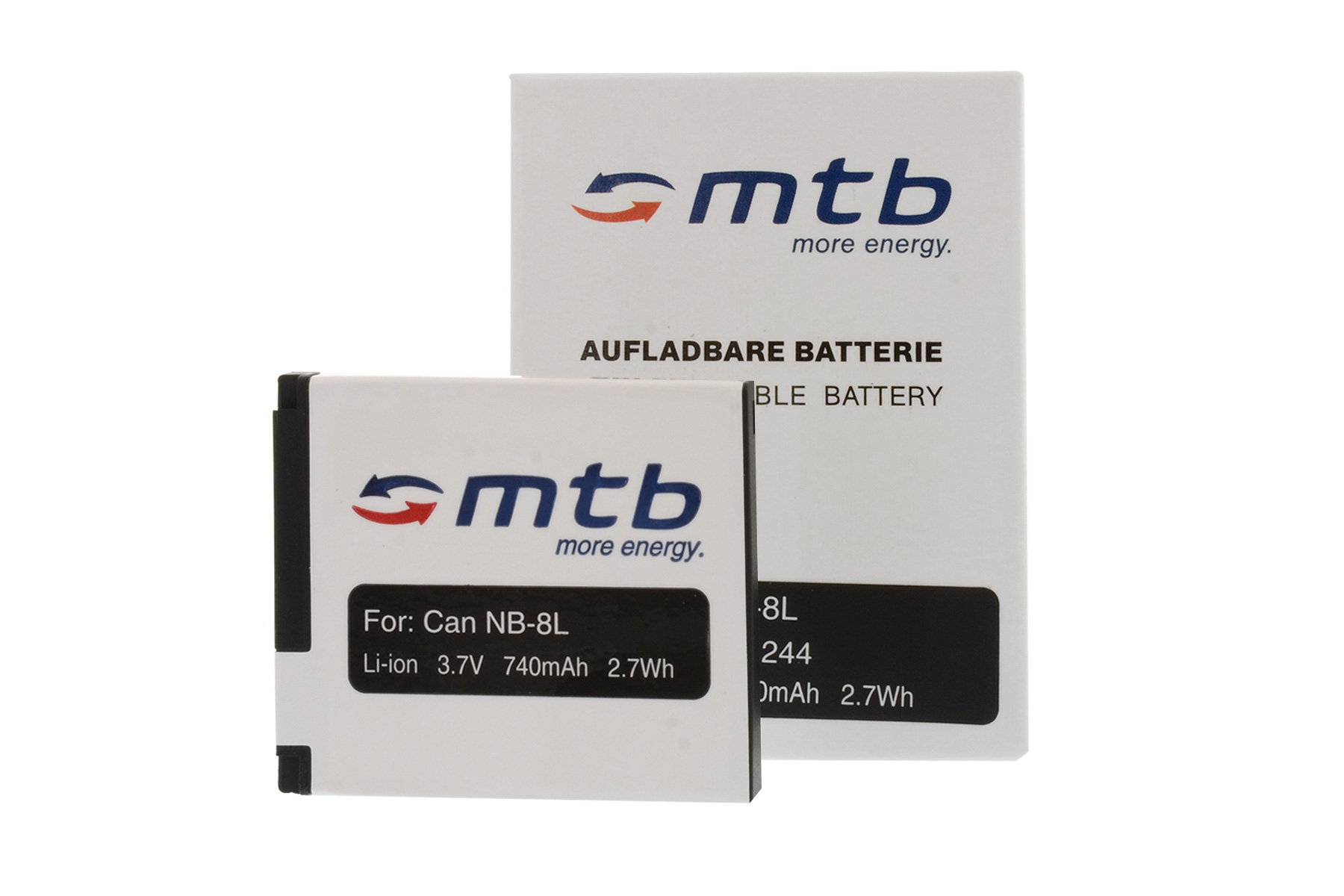MTB MORE NB-8L Li-Ion, mAh ENERGY 740 BAT-244 Akku