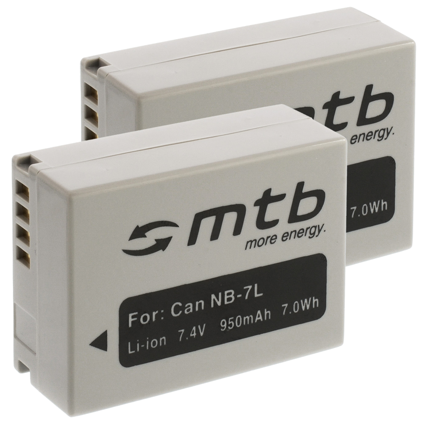 MTB MORE ENERGY 2x BAT-158 950 Li-Ion, Akku, mAh NB-7L