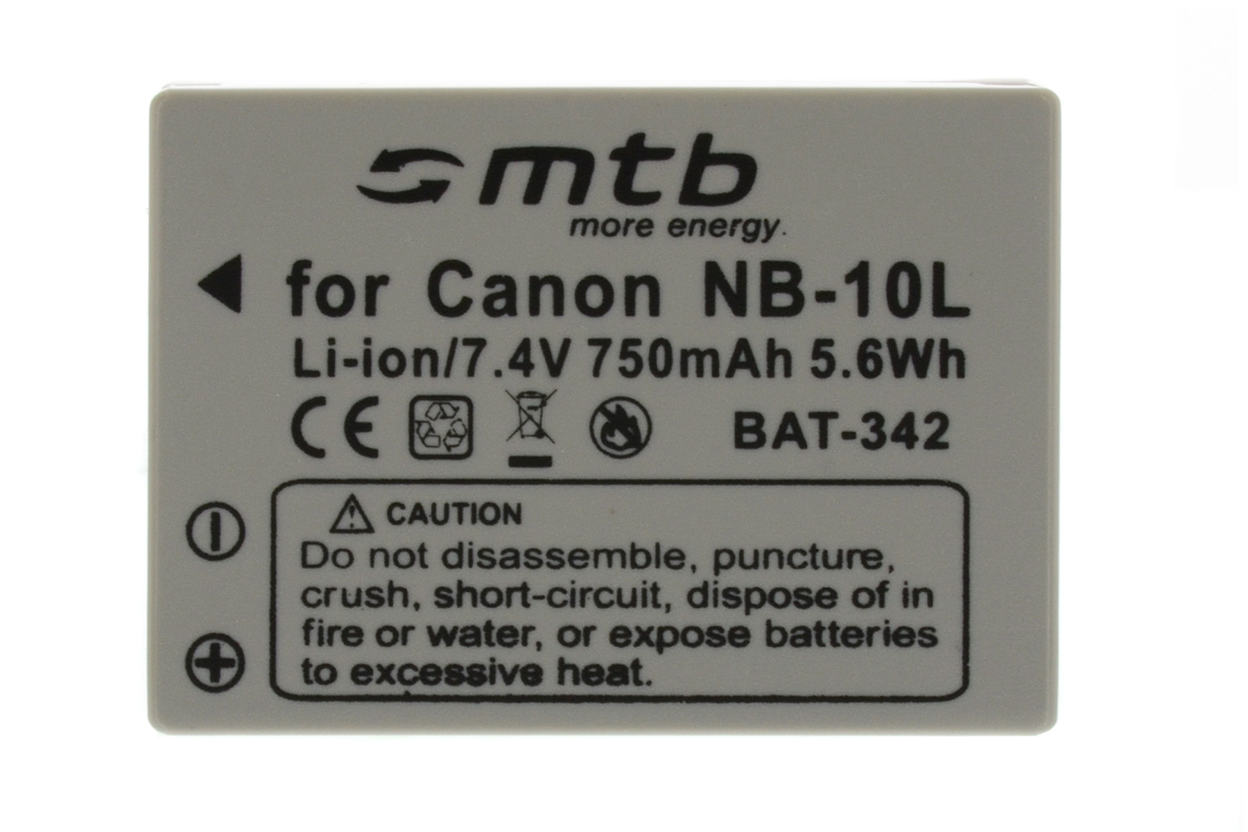 MTB MORE ENERGY BAT-342 750 NB-10L mAh Li-Ion, Akku