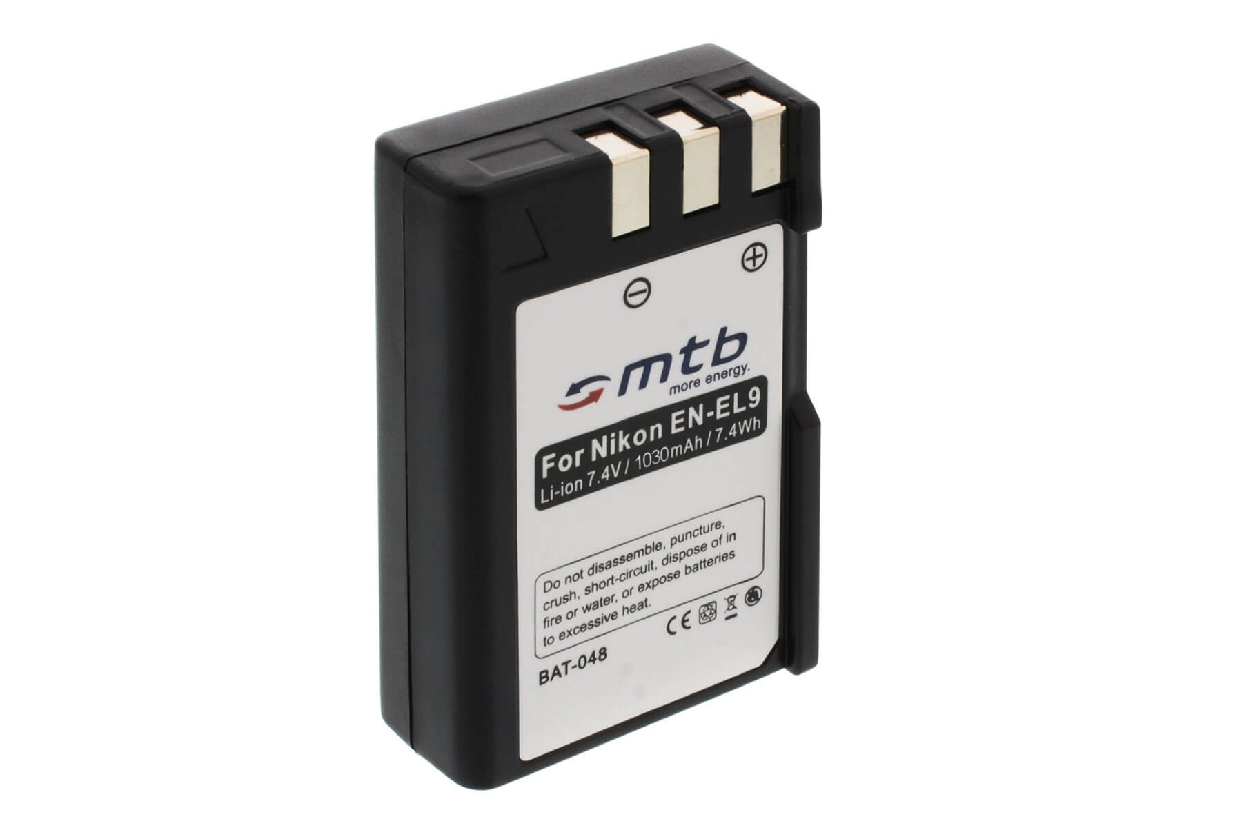 MTB MORE ENERGY 2x Li-Ion, mAh 1030 BAT-048 Akku, EN-EL9