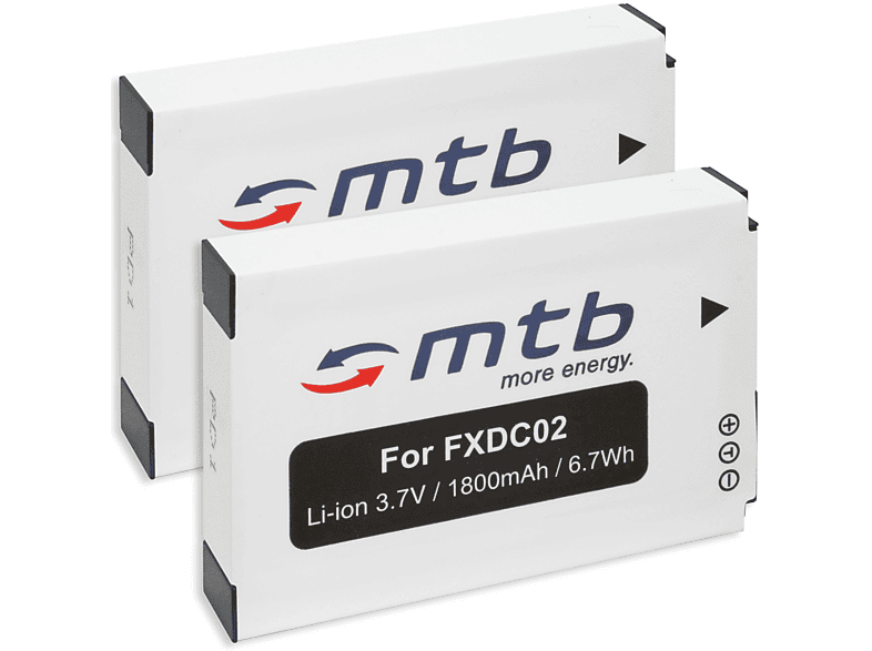 MTB MORE ENERGY 2x BAT-391 FXDC02 Akku, Li-Ion, 1800 mAh