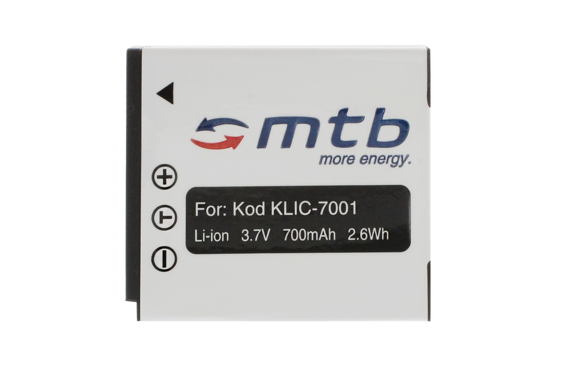 MTB MORE Li-Ion, Akku, KLIC-7001 ENERGY BAT-029 700 2x mAh