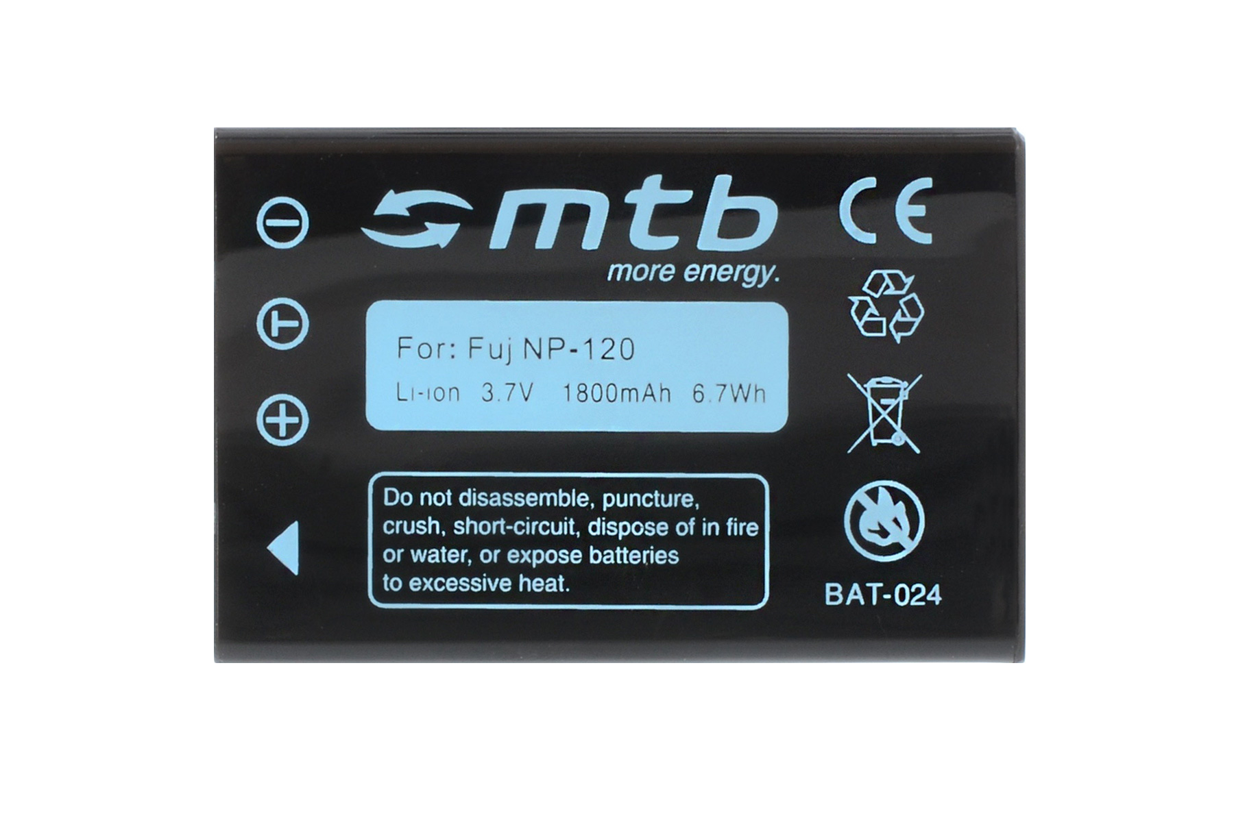 MTB MORE ENERGY BAT-024 FNP-120 Li-Ion, 1800 Akku, mAh