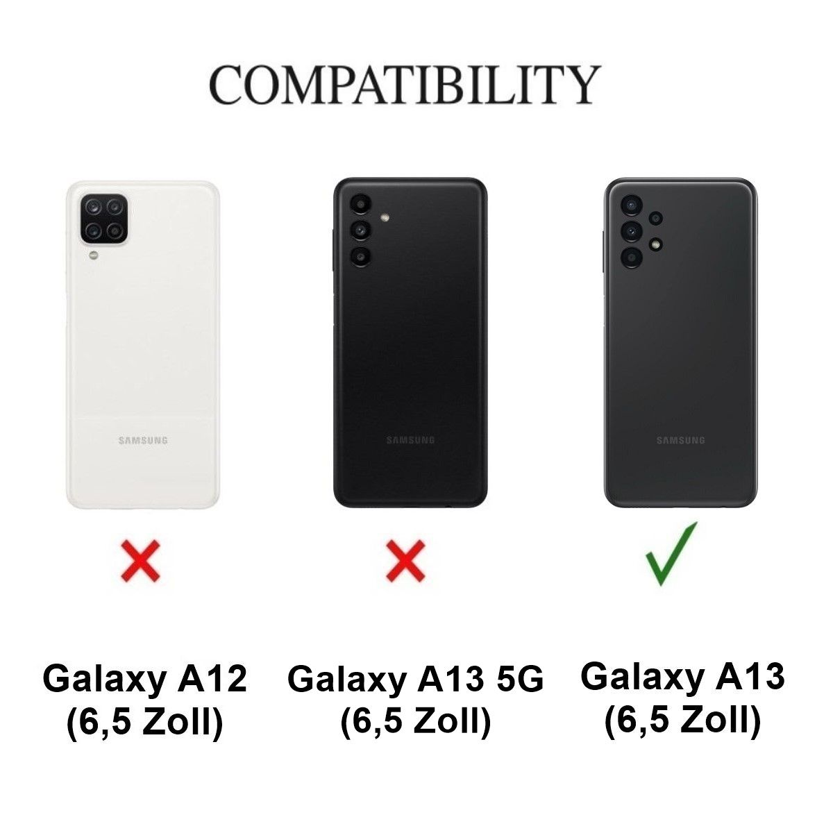 COVERKINGZ Handyhülle Case Ultra dünn, Transparent Samsung, Backcover, 4G/5G/A04s, A13 Galaxy
