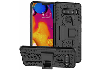 CASEONLINE 2i1, Backcover, LG, V40 ThinQ, Schwarz