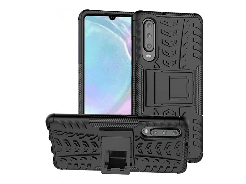 Schwarz Backcover, 2i1, Huawei, P30, CASEONLINE