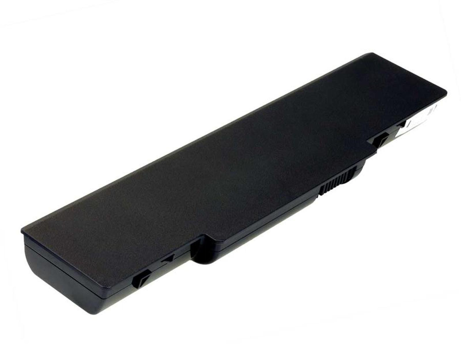 Una batería negra con forma rectangular sobre un fondo blanco. La batería es sólida.