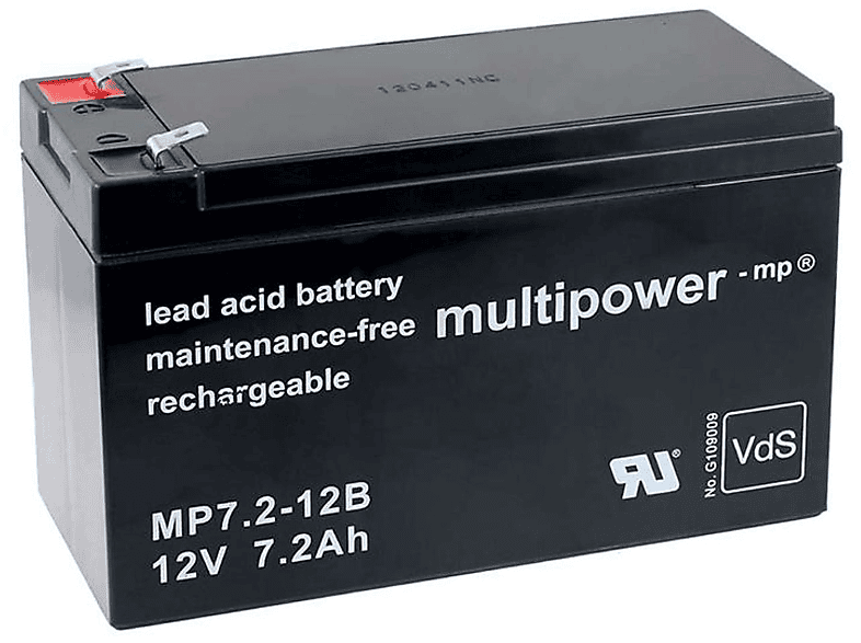 12V 5Ah Batteria Piombo Acido, SBY AGM 12 5, 90x70x101 (LxLAxA), Terminale T2 Faston