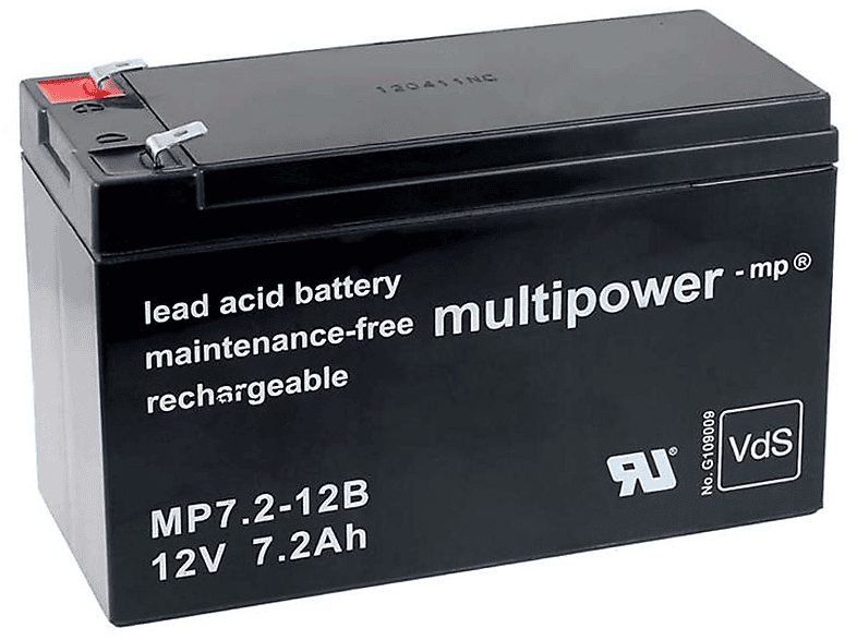 POWERY Powery Akku für USV APC RBC2 Lead-Acid Akku, 12 Volt, 7,2Ah