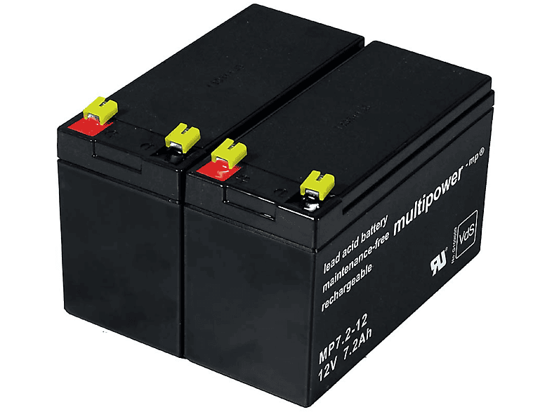 POWERY Powery Akku Akku, USV APC 7,2Ah 12 für Lead-Acid RBC48 Volt