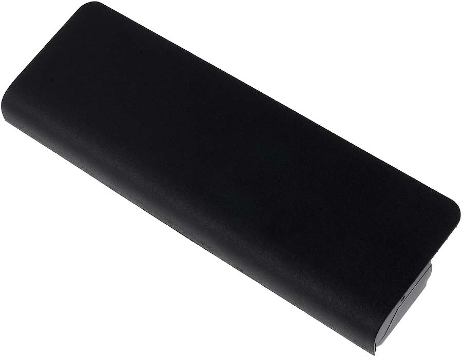 Batería negra con parte superior curvada, una foto del producto.