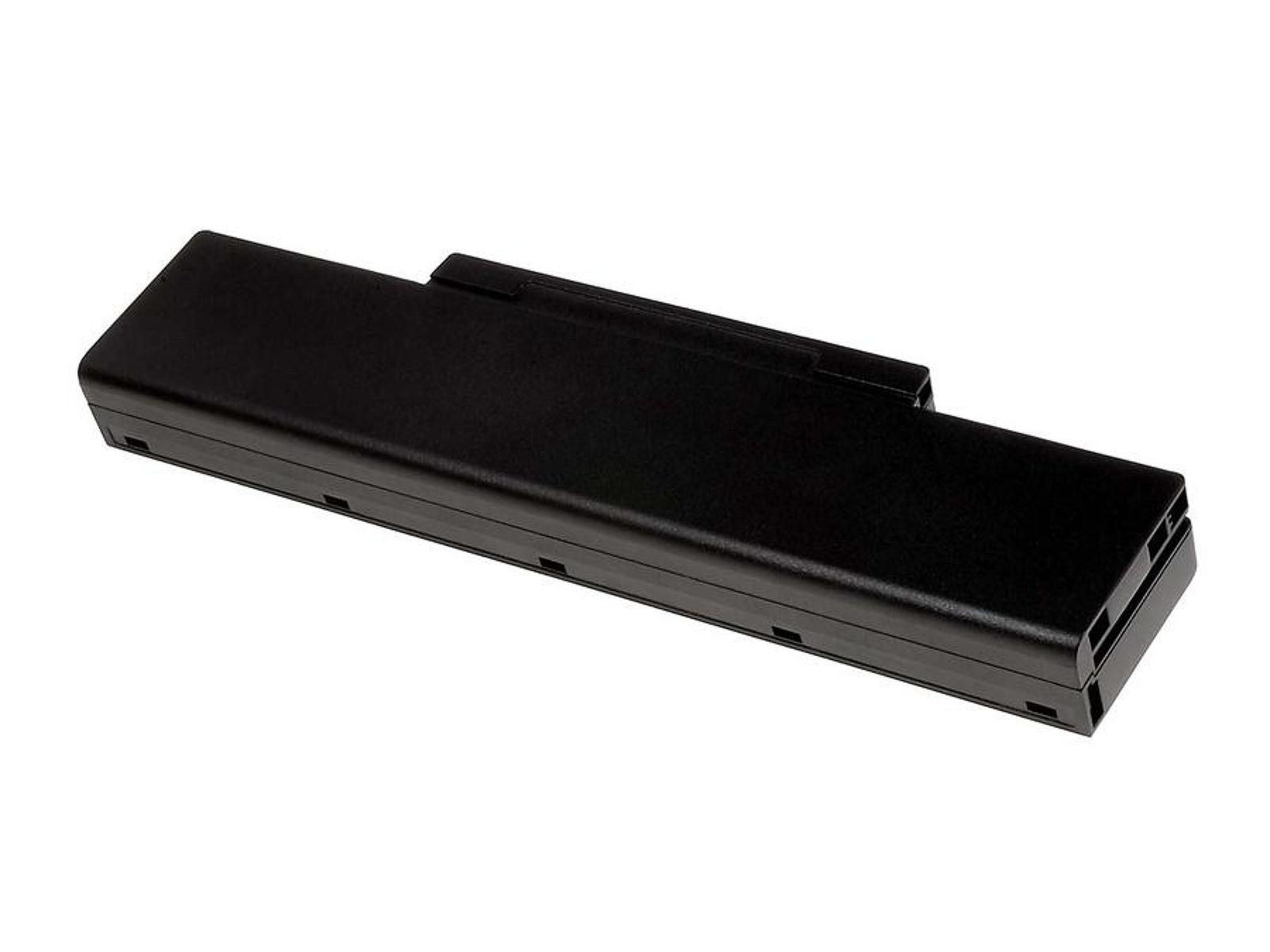 Una batería negra y rectangular, probablemente para un portátil o dispositivo similar.