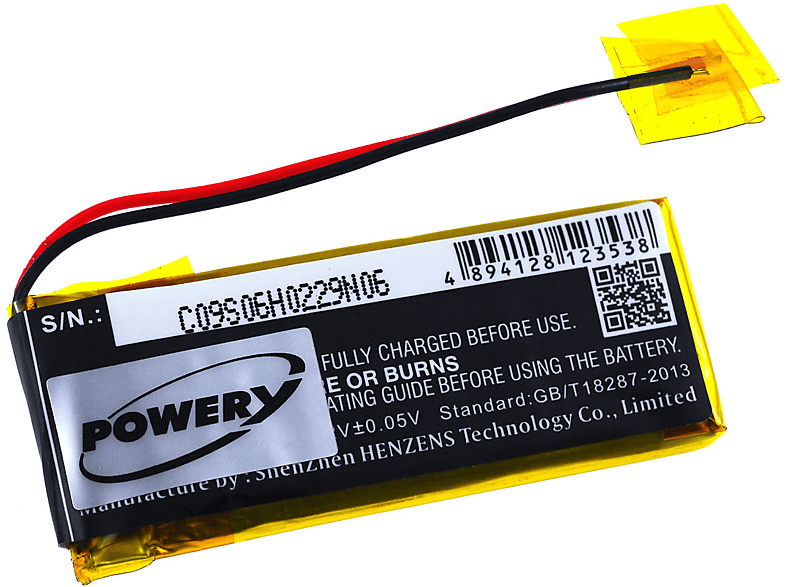 Volt, Q3 Akku, Li-Polymer 320mAh Rider für POWERY Akku 3.7 Cardo Scala