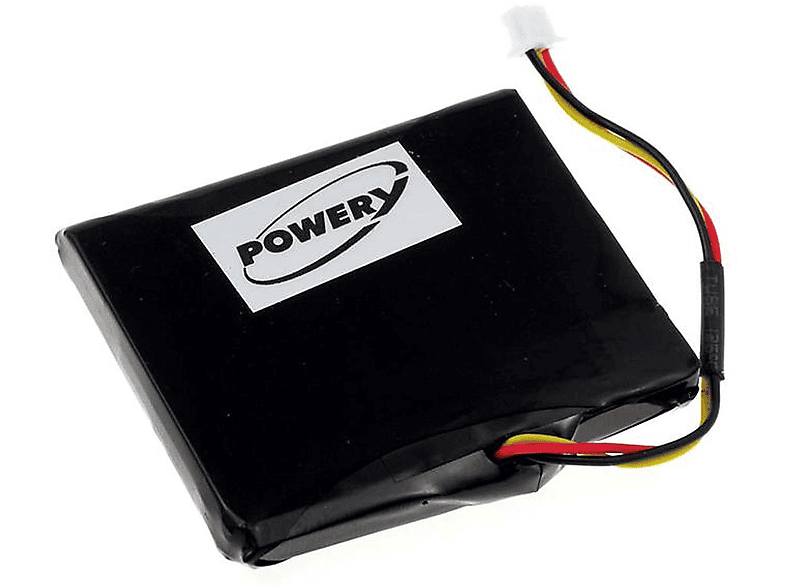 1405 Volt, VIA 3.7 Akku Li-Ion TomTom 900mAh für Akku, POWERY