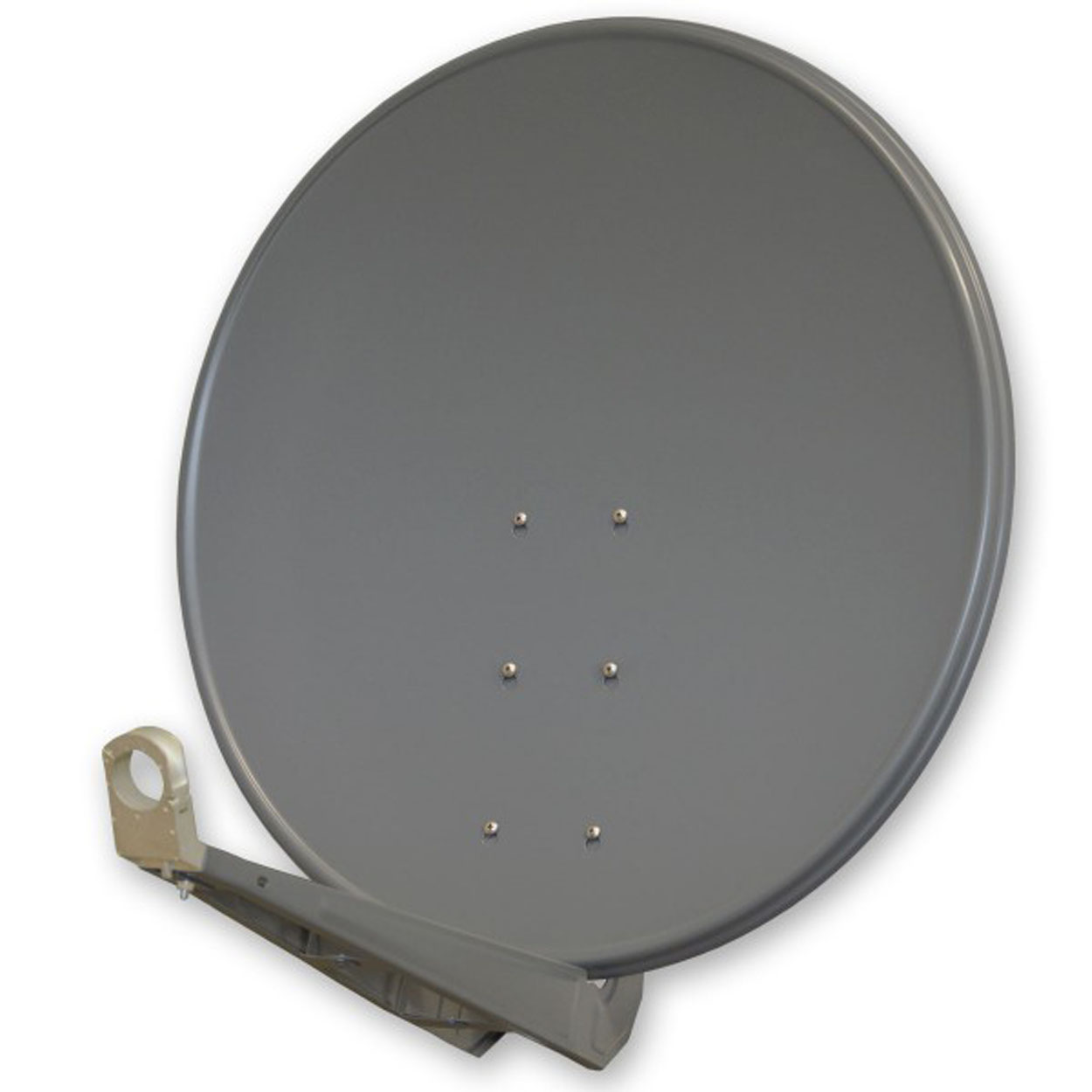 LNB) cm, Sat Antenne PREMIUMX Quad Anthrazit Satelliten Spiegel Alu 100 mit DELUXE Quad (100 Anlage cm Sat Schüssel LNB und F-Stecker
