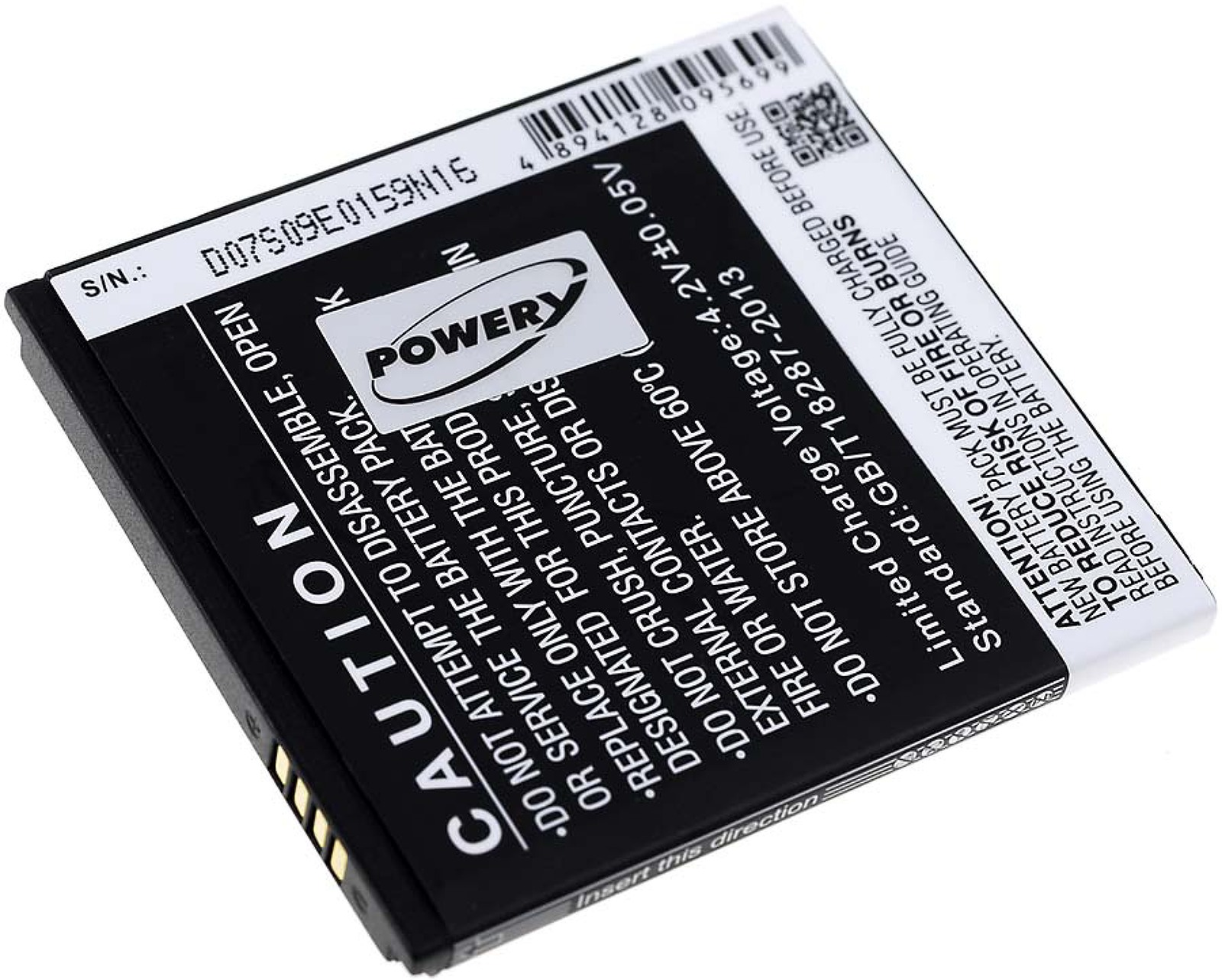 POWERY Akku für 4 1800mAh Smart Li-Ion Volt, Akku, Vodafone 3.7