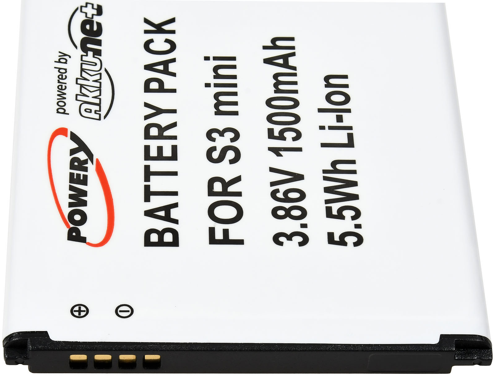 Li-Ion POWERY 3.8 für Samsung Akku Akku, 1500mAh Volt, GT-S7580