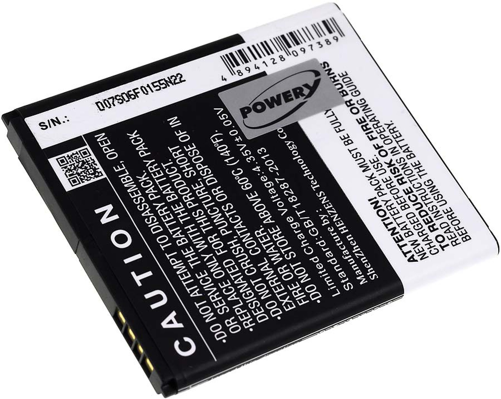 POWERY Akku für Li-Ion Akku, OT-5050 Alcatel Volt, 3.8 2100mAh