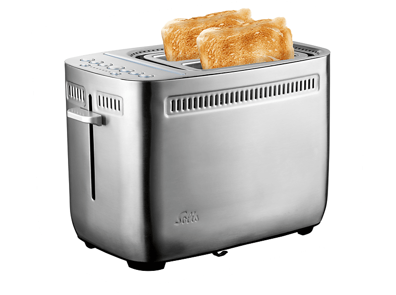 (1635 SOLIS Toaster 2) SWITZERLAND OF Sandwich Schlitze: Watt, Toaster Silber 8003