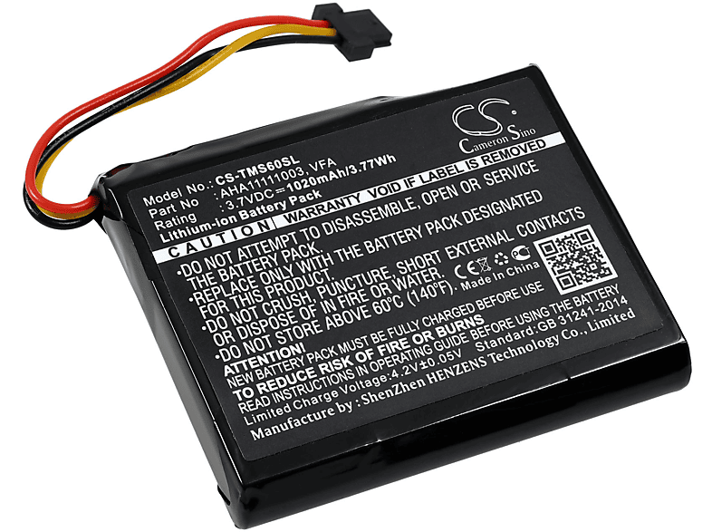 Accu voor TomTom One XL Traffic / One XL 340 / XXL 3.7V 950mAh Li-Ion