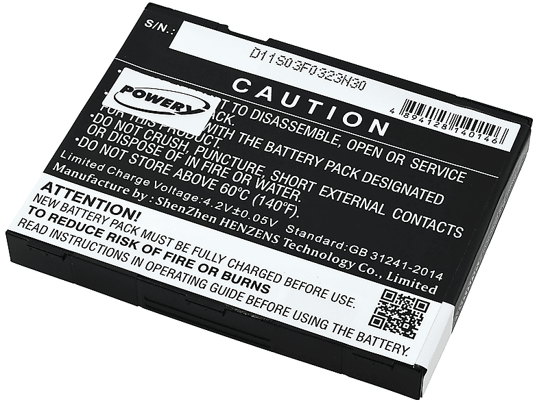 Li-Polymer POWERY 3.7 für 5000mAh Netgear MR1100 Volt, Akku Akku,