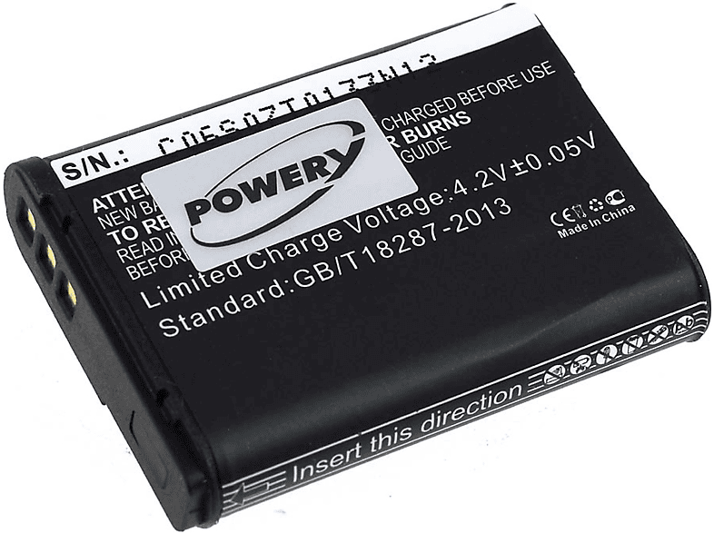 POWERY Akku Volt, für Akku, 3.8 P610 Li-Ion Nikon Coolpix 1700mAh