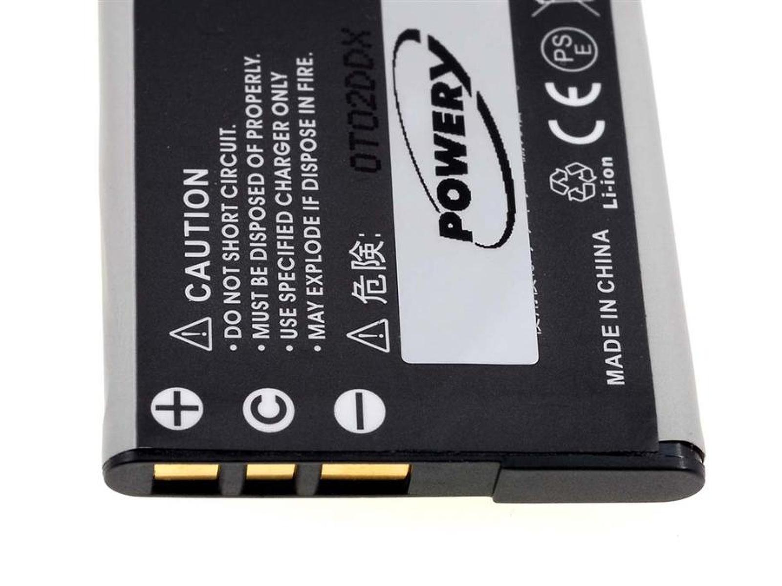 Batterieetikett mit Warnungen und Informationen in mehreren Sprachen, auf weißem Untergrund.