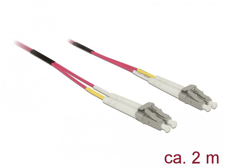 Kabel Netzwerk- Violett LC/LC DELOCK OM4 Netzwerk-Zubehör, Home DELOCK Netzwerk LWL 2m & 50/125µ Smart