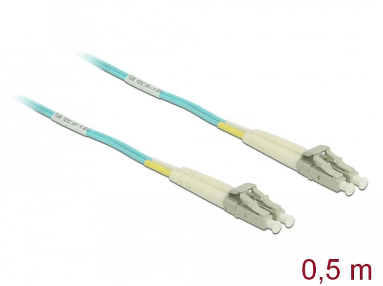 Netzwerkkabel 86549 DELOCK Türkis LWL,